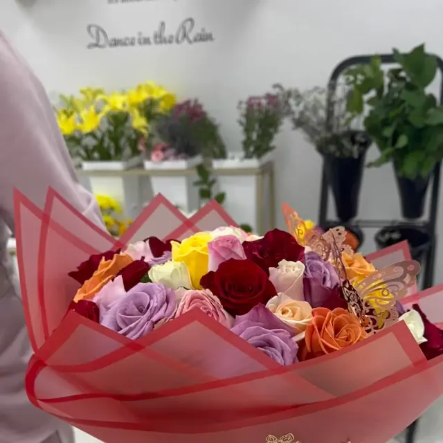 Mix of 50 Roses wrap