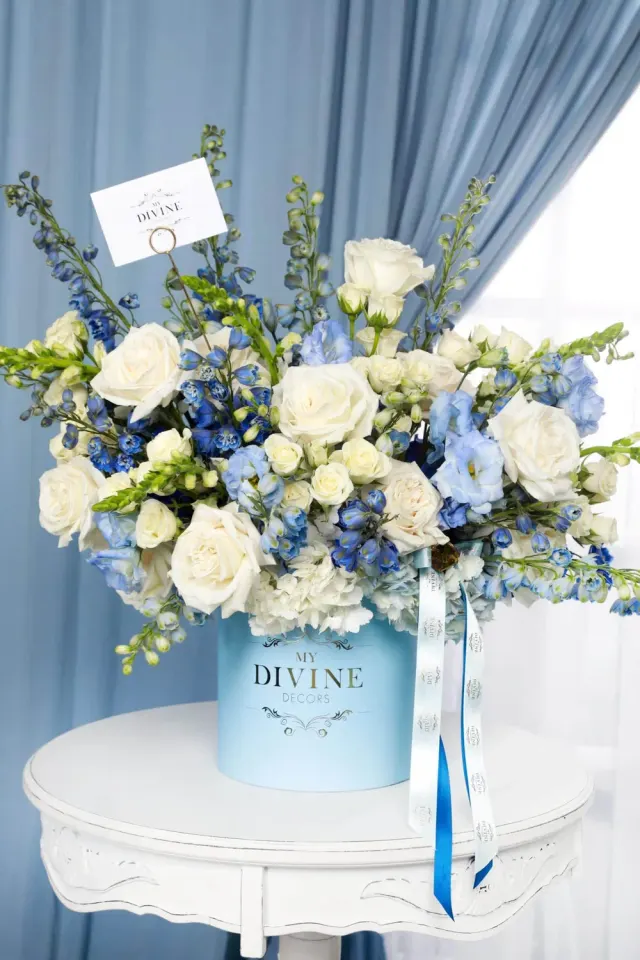 Blue Imperiale Hat box