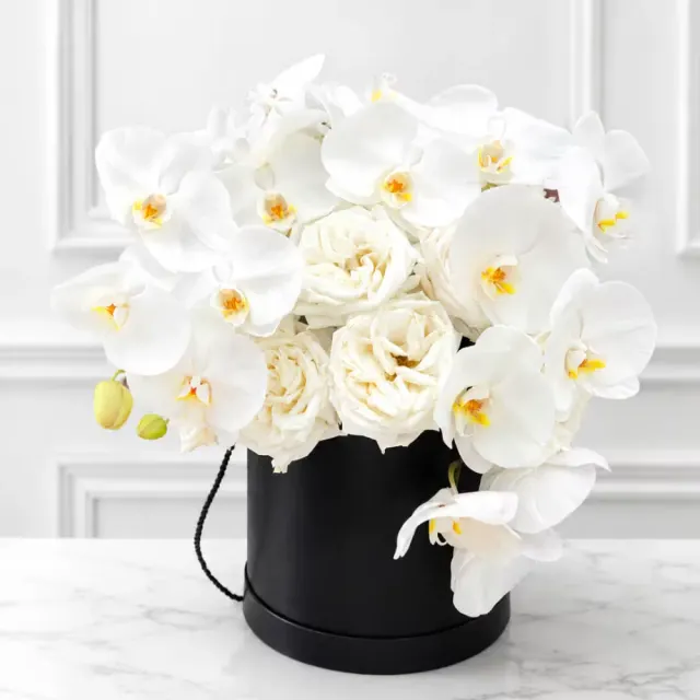 White Orchid & Rose Luxe Box