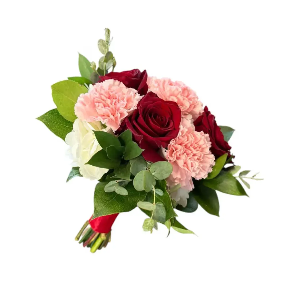 Handheld Rose & Carnation Bouquet