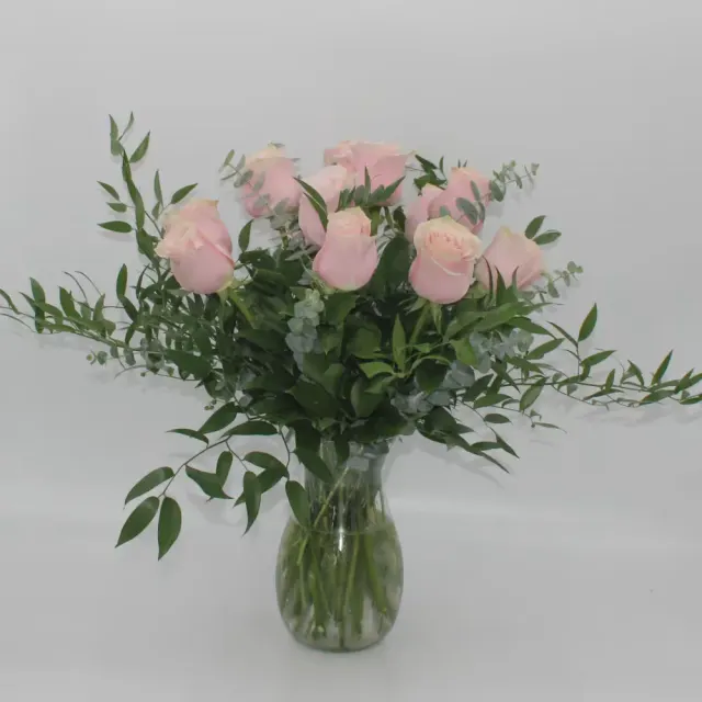One Dozen Pink Rose
