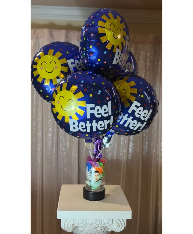 The Sunshine You Needed" Glow Ballons Bouquet