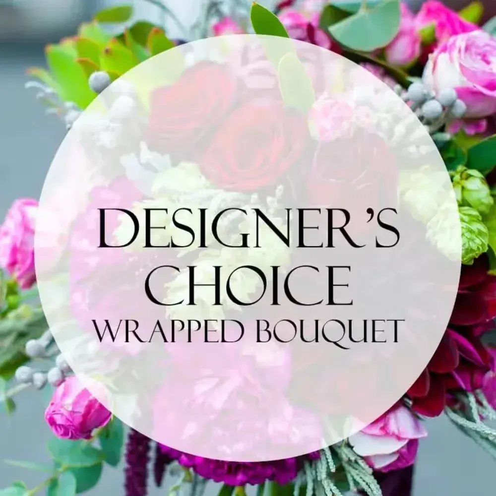 Designer's Choice Fresh Wrapped Bouquet