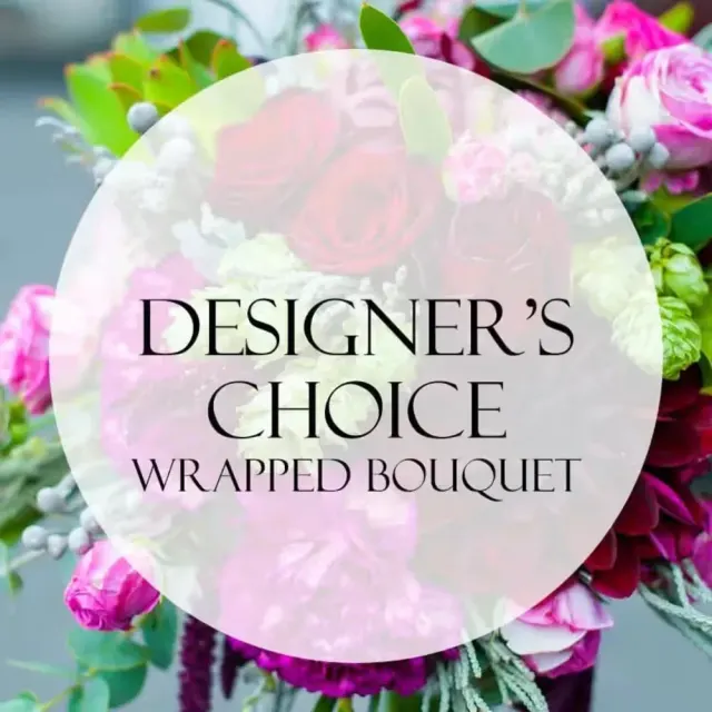 Designer's Choice Fresh Wrapped Bouquet