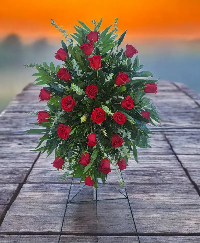 Red Rose Standing Spray Fs-986