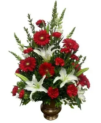 Ruby and White Bouquet Fhf-S68943