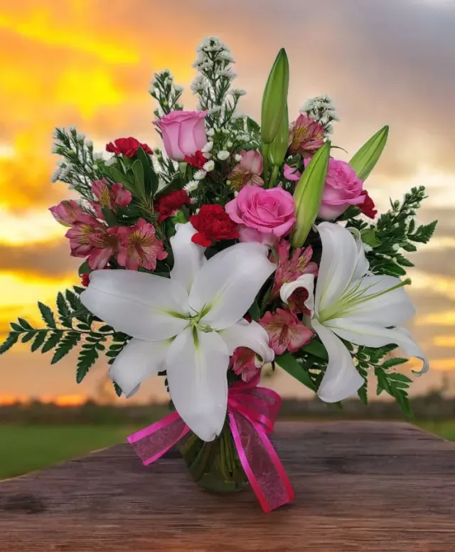 Perfectly Pink and White Bouquet Fhf-Ed922
