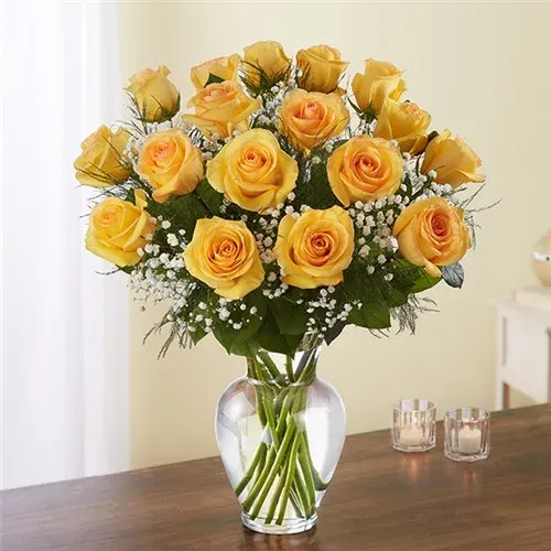 Rose Elegance Premium Long Stem Yellow Roses