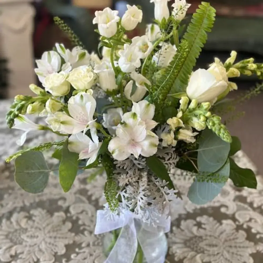 Shades of White Vase