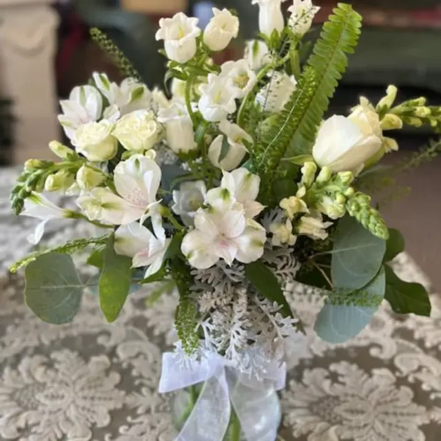 Shades of White Vase