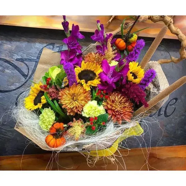 Sunflowers in Autumn