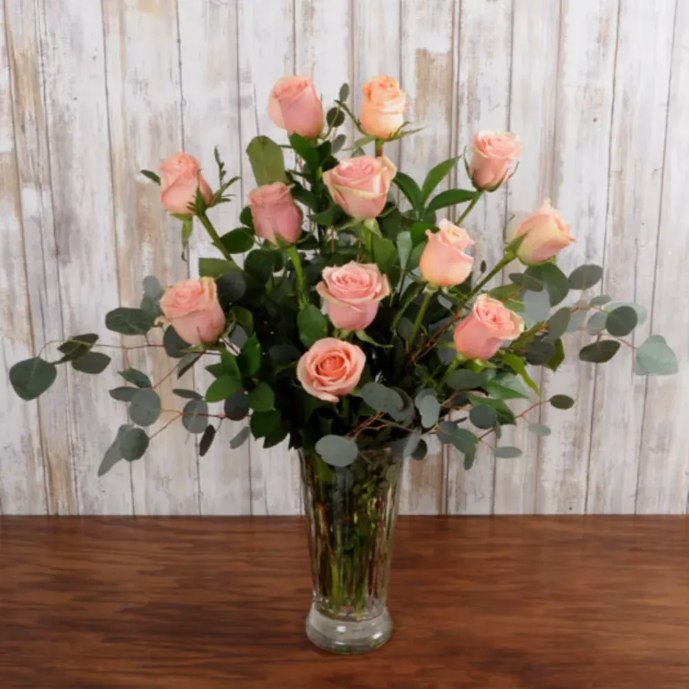 Dozen Pink Roses