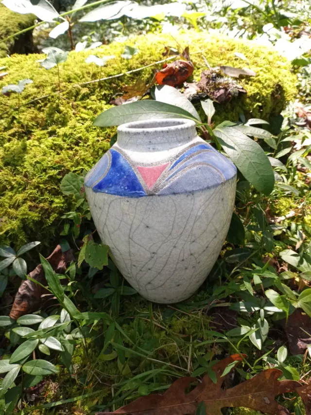 Raku Pottery White