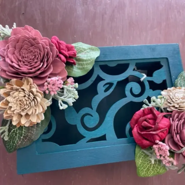 Hand-painted wooden Gift/Jewelry Box-Jessica