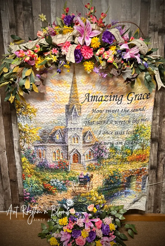 Amazing Grace Quilt On Stand