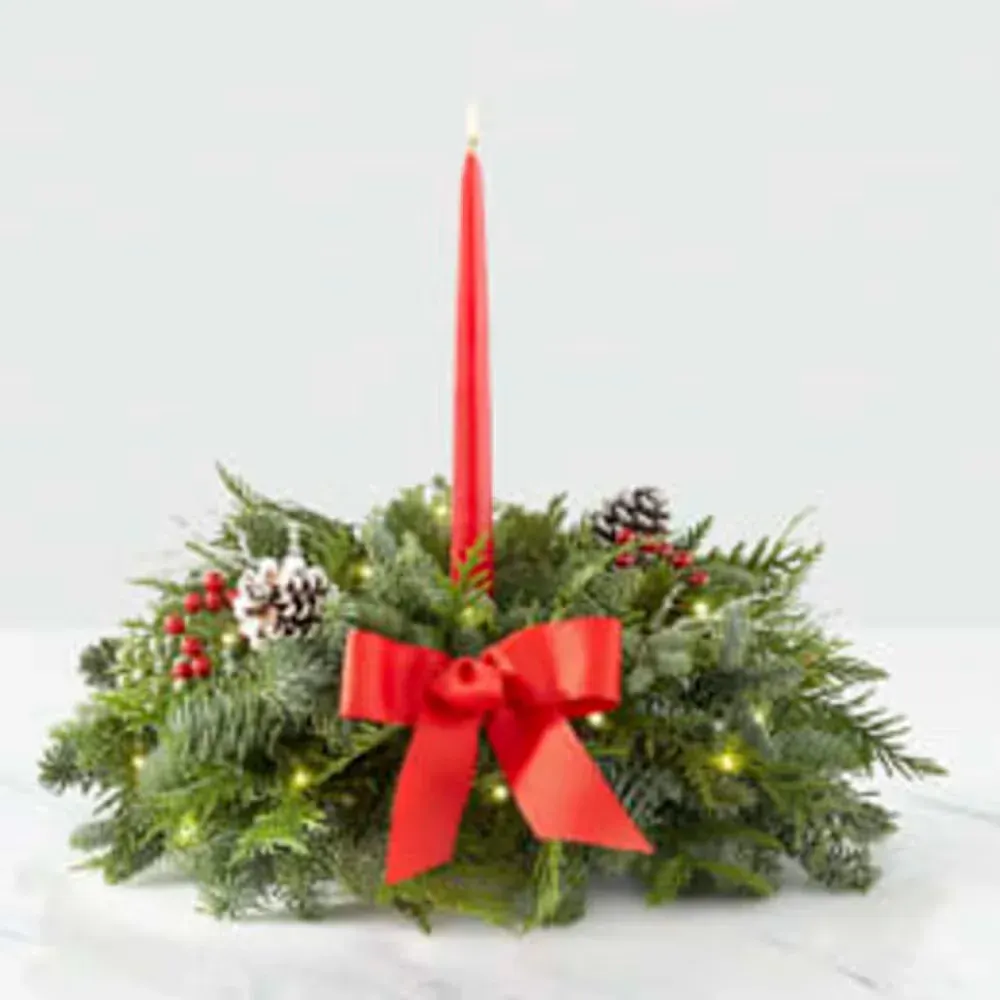Deck the Halls Centerpiece with Lights