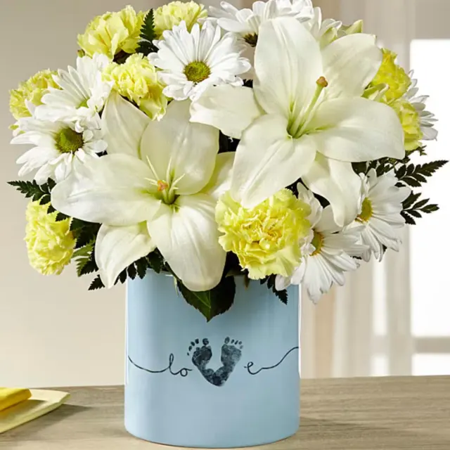 Tiny Miracle New Baby Boy Bouquet