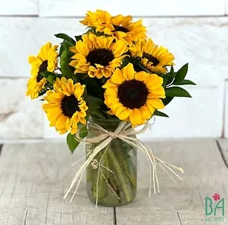 Jar of Sunflowers