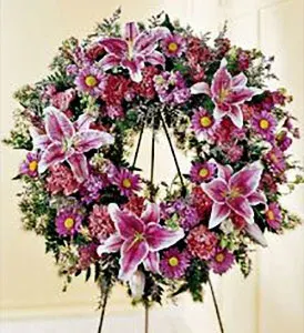 Lily Circle Standing Spray