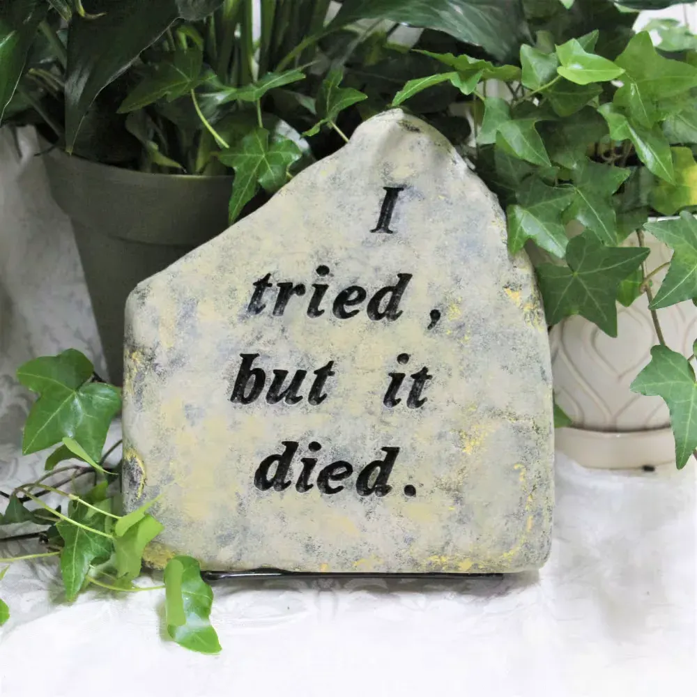 I Tried but it Died medium stone