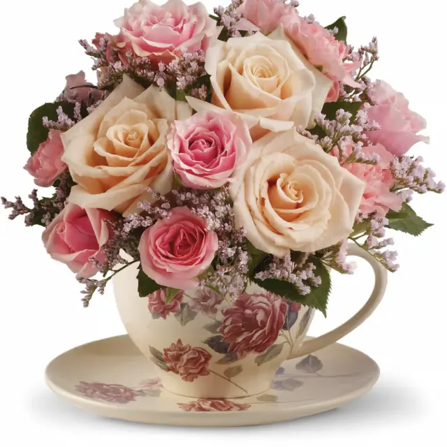 Teleflora's Victorian Teacup Bouquet