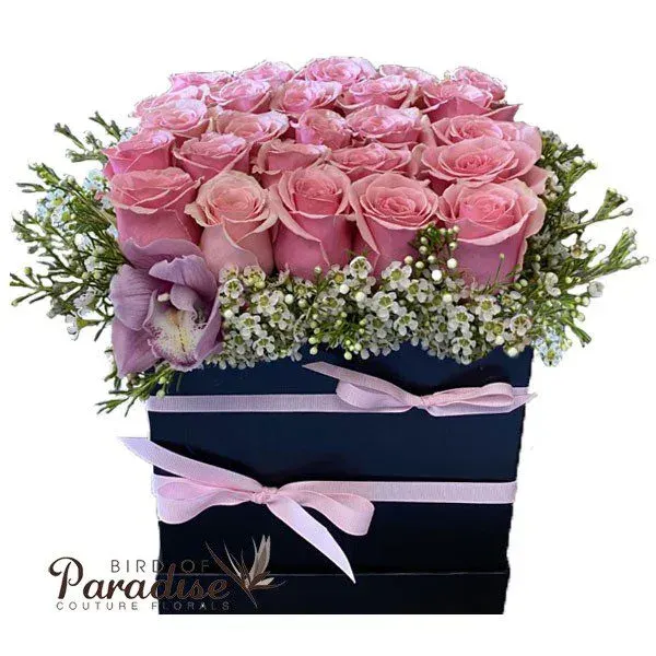 Pink Rose Box (2 Dozen)