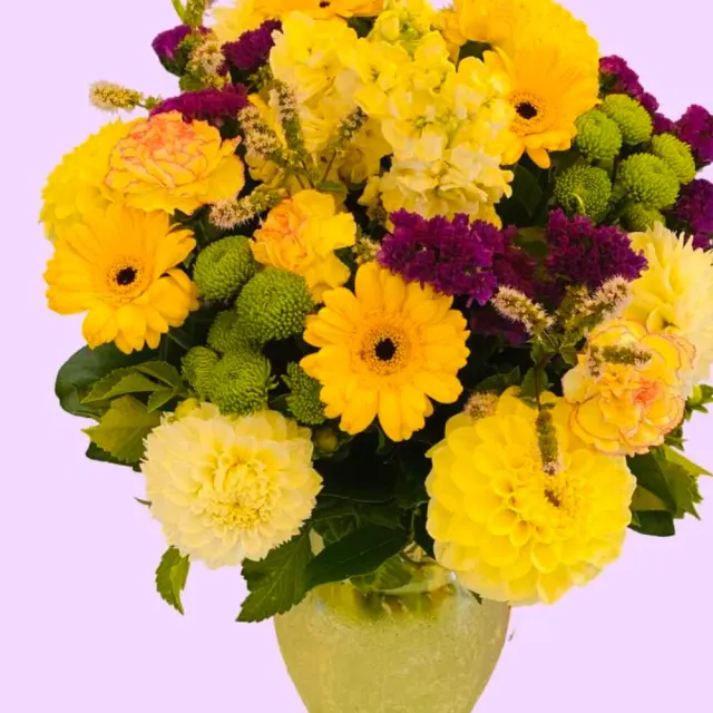 Cheerful yellow