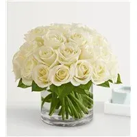 Contemporary White Roses For Sympathy