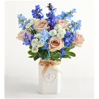 Honey Bee Buzz Delphinium Bouquet