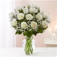 Rose Elegance Premium Long Stem White Roses