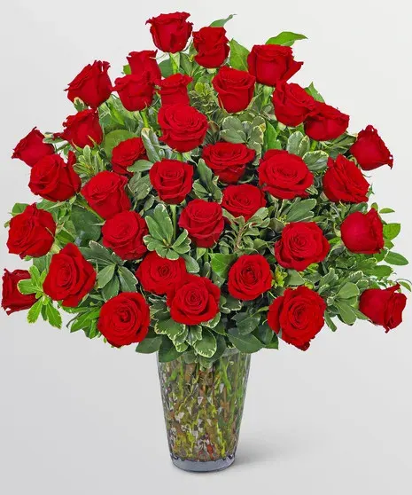 Three Dozen Elegant Red Roses