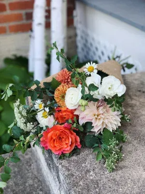Roots Signature Wrapped Bouquet