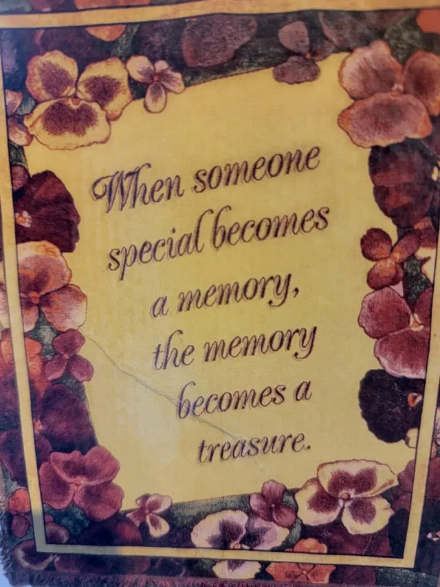 Treasured Memory Sympathy Afghan