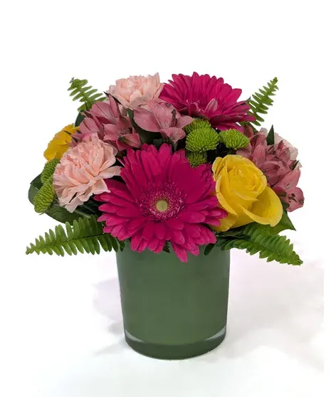 Slice of Summer Vibrant Pink & Yellow Summer Blooms