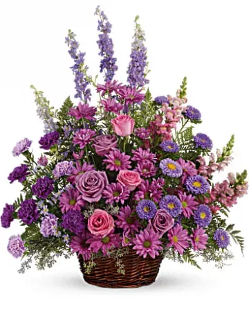 Gracious Lavender Basket T235-1