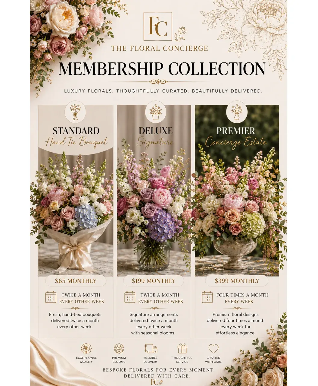 Floral Concierge Monthly Memberships