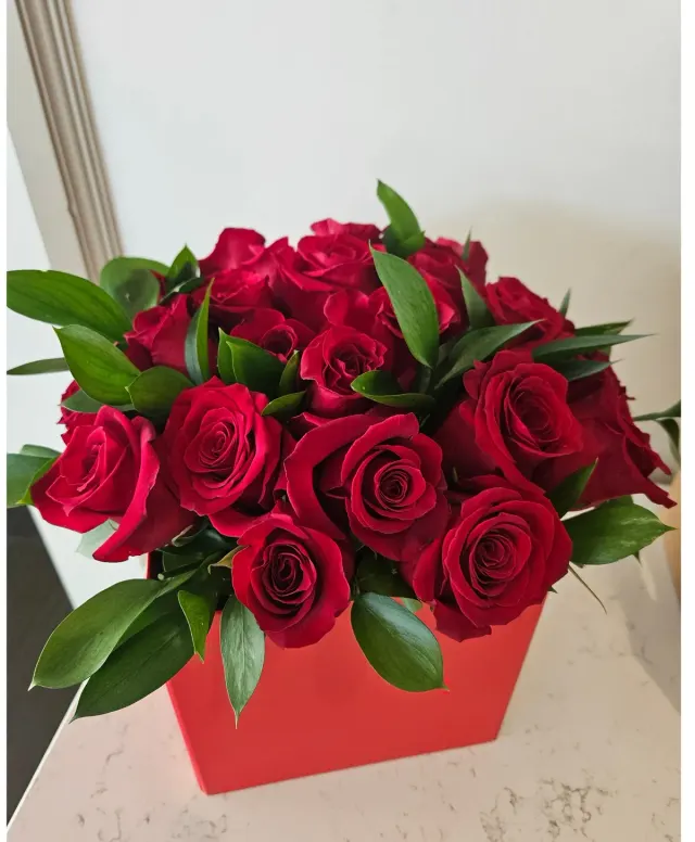24 Red Rose Box