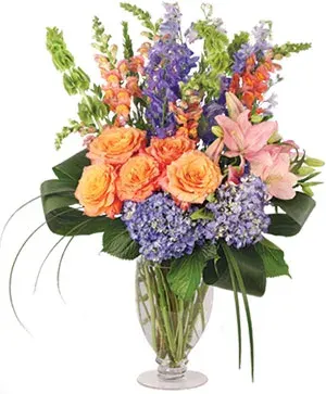 Spirited Delphinium & Hydrangea
