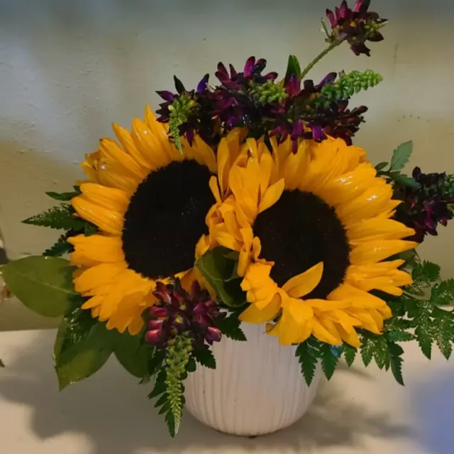 Bursting sunflowers