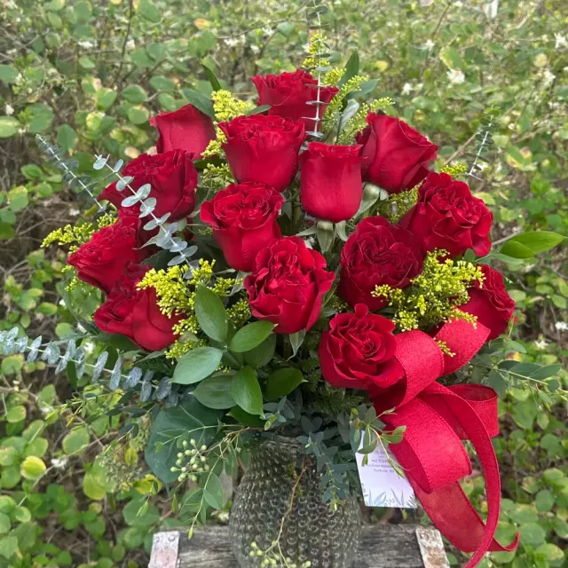 Compact Two Dozen Roses
