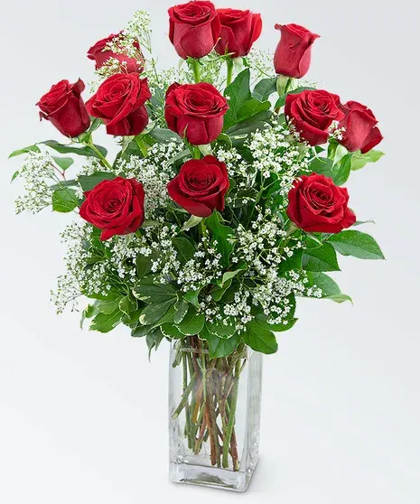 Dozen Roses in a Cloud
