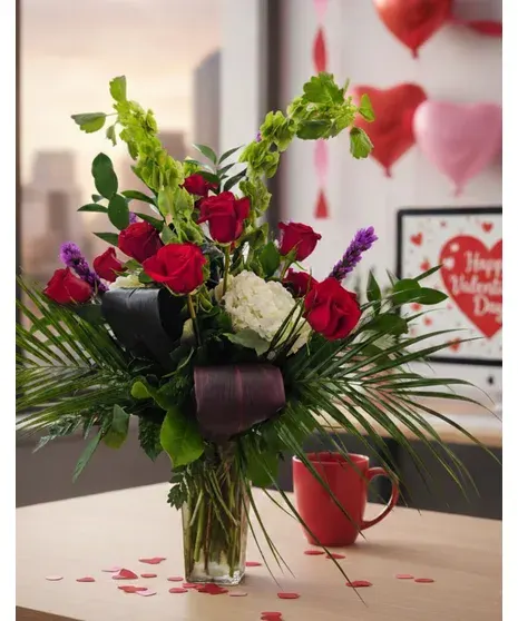 Crimson Heights Red Roses