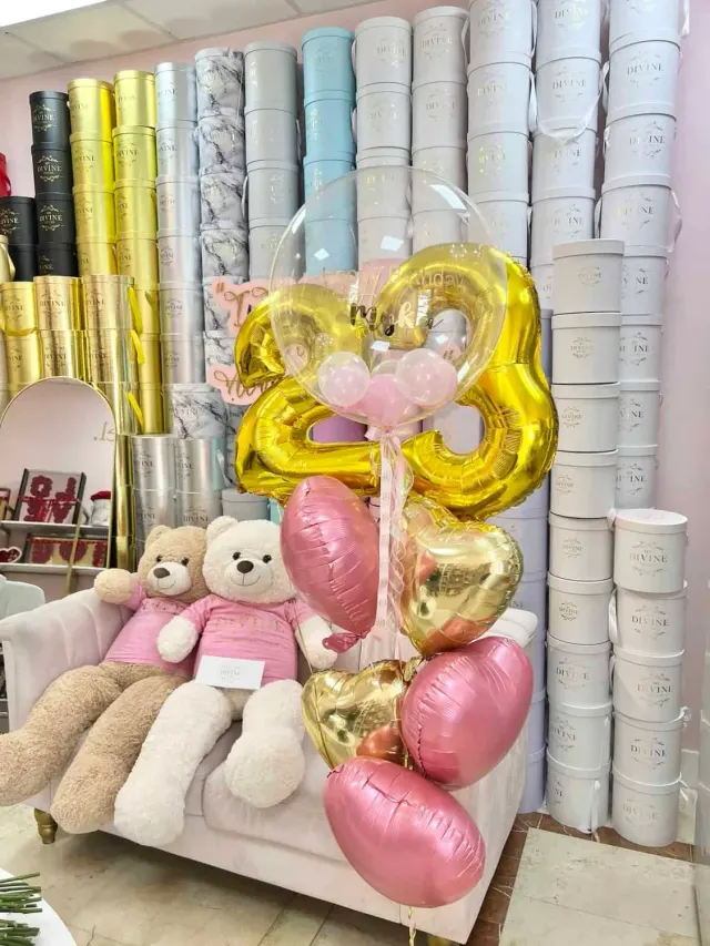 Ramo de Globos Personalizado con Números o Letras