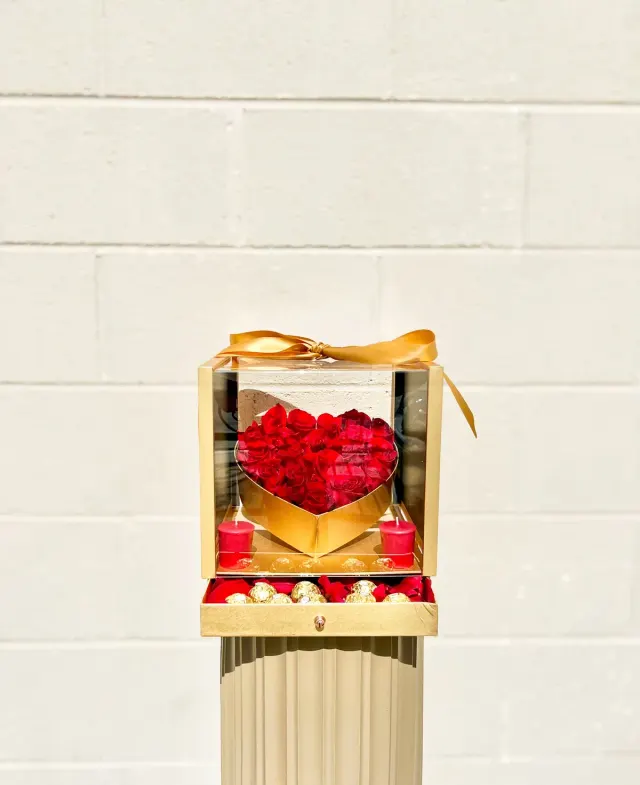 Lover's Romance Rose Box