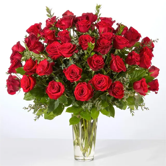 Forever Yours Fifty Stem Red Rose Bouquet