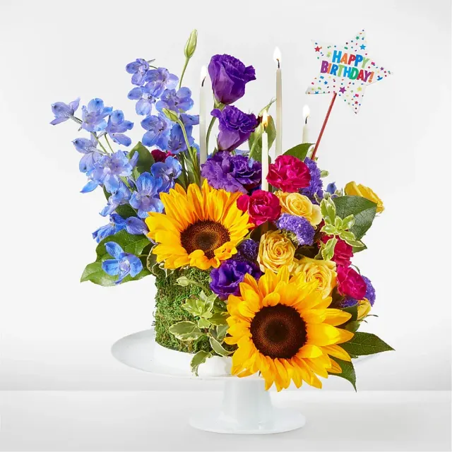 Star of the Day Floral Cake