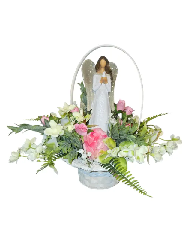 Angle in Flower Basket