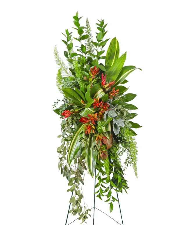 Verdant Farewell Standing Spray