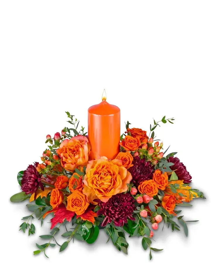 Persimmon Flame Centerpiece