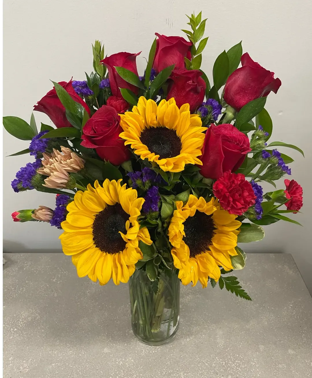 The Rose Sunflower Bouquet